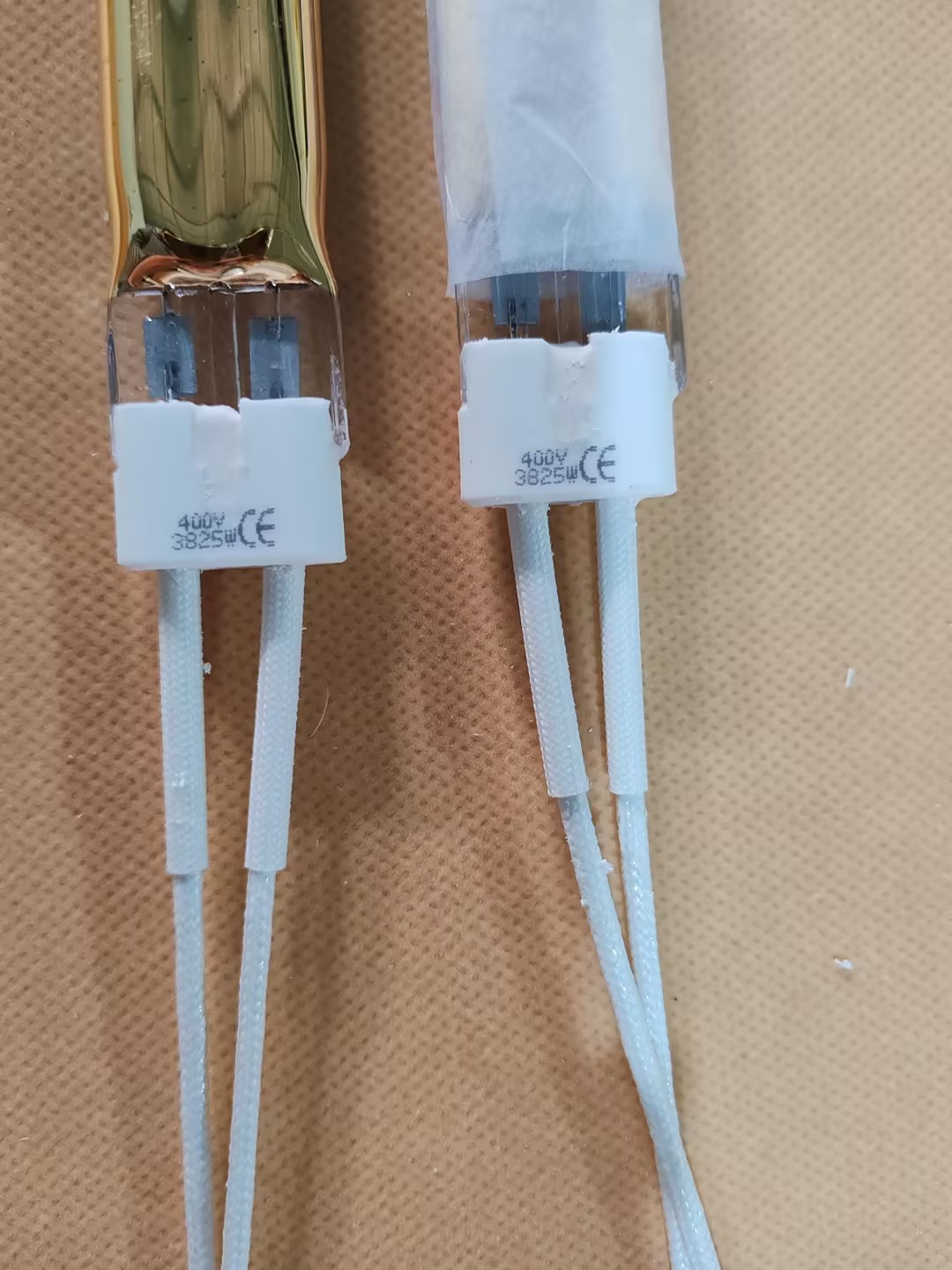 350mm 2500w Infrared Halogen Heater Parts for PET Blowing Machine
